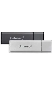 Intenso Alu Line 2x 32 GB USB-Stick USB 2.0, silber und anthrazit (Doppelpack) - Bild 1 von 2