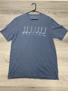 Travis Mathew Men’s Large T-shirt Golf Clubs Sticks Wood Iron Wedge Putter - Picture 1 of 7