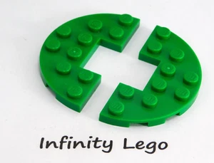 2 LEGO Green Modified Plate Half Circle 3 x 6 (18646) - 2 Pieces - Bild 1 von 1