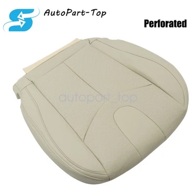 Fits 2009-2013 Infiniti G37 CONVERTIBLE Driver Bottom Leather Seat Cover Tan - Image 1 of 4