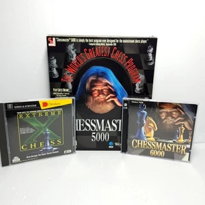 Chessmaster 5000 Big Box + 6000 & Extreme Chess PC Game Retro Collection - Picture 1 of 13