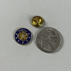 Nurse Rhinestone Stare 7 Star Blue Enamel Service Award Lapel Pin Pinback #56056 - Picture 1 of 2