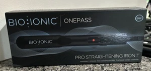 READ**** NON WORKING **** Bio Ionic OnePass Styling Flat Iron - 1" - Black - Picture 1 of 4