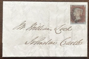 GB QV 1841 1d Red. SG8 FU 3 Margin MX Cancel On Complete Folded Letter Cover - Picture 1 of 5