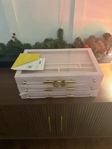 Joyero Kendra Scott LoveShackFancy grande de vidrio dorado💎 Se envía hoy 💕 - Imagen 1 de 2