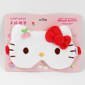 Miniso x Sanrio Hello Kitty Schlaf Augenmaske rote Schleife Urlaubsgeschenk - Bild 1 von 4