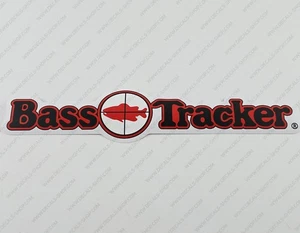 BASS TRACKER BOAT COOLER DECAL CLEAR VINYL 12.8" x 2.9" 1pcs. - Picture 1 of 7