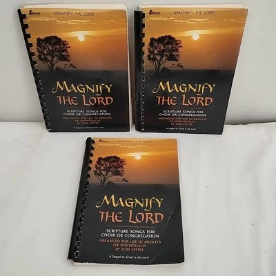 3 MAGNIFY THE LORD Songbooks Lillenas Spiral Bound 1986 Gospel Church Music - Image 1 of 4