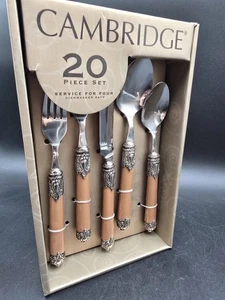 20 Stück Cambridge Neapolitanisches Kupfer Besteck Service für vier NEU - Bild 1 von 9