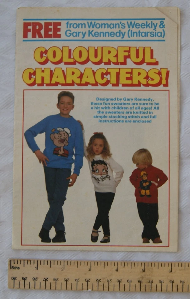 Colourful Characters! children's sweaters - Popeye, Fireman Sam & Betty Boop - Image 1 of 1