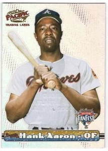 Hank Aaron 2000 Pacific All-Star Fanfest #4 EMBOSSED RARE Atlanta Braves - Picture 1 of 2