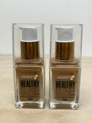 Covergirl Vitalist Healthy Elixir Pump Foundation #760 Classic Tan - (Lot Of 2) - Image 1 of 4