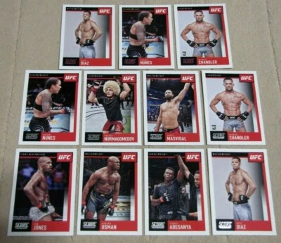 2021 Panini Chronicles Score UFC #91-100 Base & Pink (Pick Your Cards) - Image 1 of 2