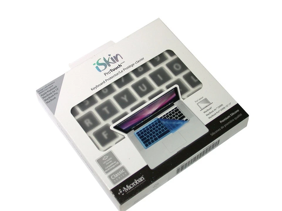New iSkin Clear White Keyboard Skin Protector Cover PTKPEU-AR FREE SHIPPING - Image 1 of 2