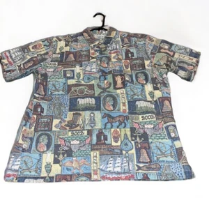 Reyn Spooner patriotisch 4. Juli 2002 Hawaiihemd mit Knopfleiste Herren Large USA - Bild 1 von 13