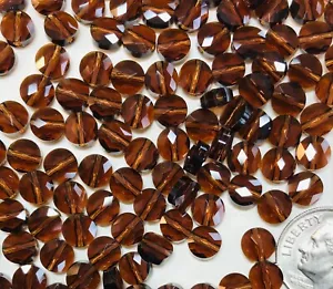 Swarovski® Mini Round Crystal Beads #5052 - 6mm - SMOKED TOPAZ - Factory Package - Picture 1 of 11