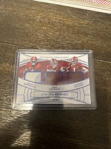 2022 Panini National Treasures Collegiate - Team Trio Materials Blue #TRI-ALA...