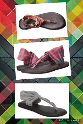 Sanuk Mujer Yoga Mat Sling Ella Sandalias Metálicas Sandía Ikat 8 9 10  Foto 1 de 4