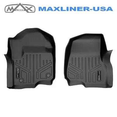 SMARTLINER Floor Mats 1st Row Set 2017-2020 Ford F-250 F-350 F-450 Super Duty - Imagem 1 de 4