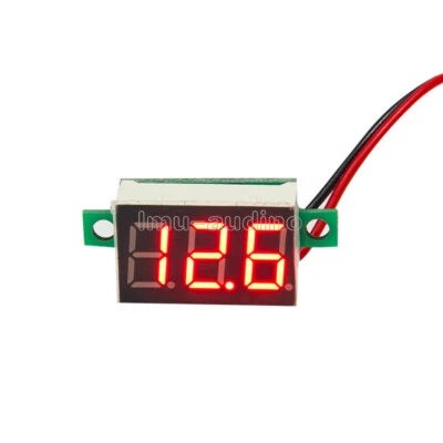 2PCS DC 4.7~32V Mini Red LED Panel Voltage Meter 3-Digital Adjustment Voltmeter - Bild 1 von 4