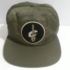 Mitchell & Ness Nba Cleveland Hat Flat Brim Military Green Nylon Snapback Cap