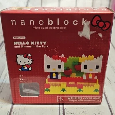 Nanoblock® Hello Kitty and Mimmy in the Park 58362 Nuevo en caja NUEVO Kit de construcción de bloques Foto 1 de 4