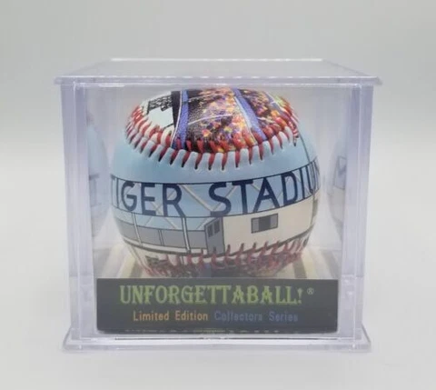 Detroit Tigers Unforgettaball - Tiger Stadium (in cube with COA) - Still Sealed Cover