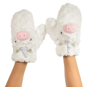 Unicorn Kids Adults Warm Winter Soft Cozy Animal Head Gloves **FREE DELIVERY** - Bild 1 von 3