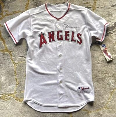 ROD CAREW⚾️Autograph signed Anaheim Angels Majestic clubhouse jersey size 44 - Image 1 of 4