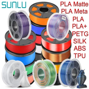 (BUY 3 GET 1 FREE,Add 4) SUNLU 1KG 3D Filament PLA/PLA+/ABS/PETG/SILK 1.75mm TPU - Picture 1 of 128