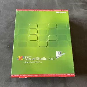 NEW Retail Microsoft Visual Studio 2005 Standard Edition ACADEMIC 5 Discs w/ Key - Picture 1 of 2