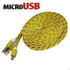 LOT Braided Micro USB Data Sync Cable 3,5,10FT X Samsung Galaxy S3S4S6 b255