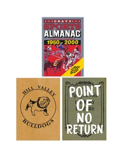 Back To The Future Notebook Set! Michael J Fox 1980s sports almanac fancy dress - Picture 1 of 8