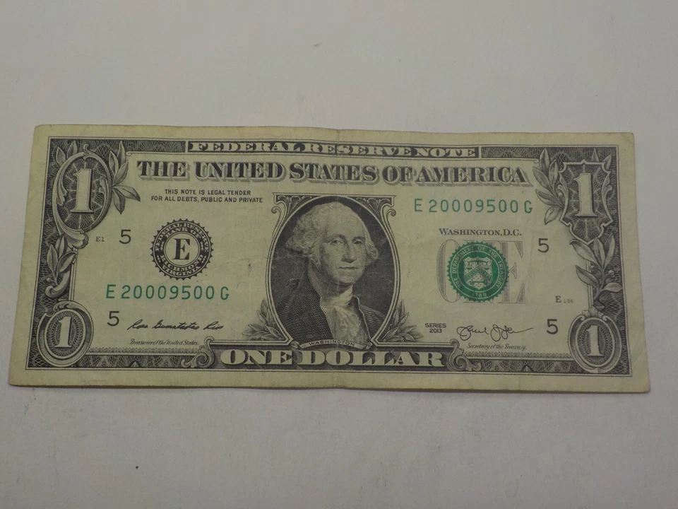2000 SEP 5 OR 2000 MAY 9, 2000/9/5, E 20009500 G Birthday Note 1 $ Dollar Bill - Image 1 of 4