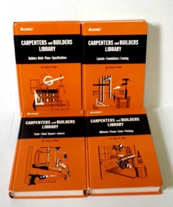 Audel Tischler- und Baumeisterbibliothek Set 4 Bücher Bände 1-4 70er Jahre Vintage - Bild 1 von 16