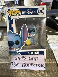 Funko Pop - Disney - Stitch With Hanukkah Dreidel #1500- with free Pop protector - Afbeelding 1 van 1