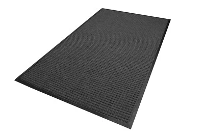 WaterHog Classic (3' x 5', Charcoal) Commercial-Grade Entrance Mat Rubber Border
