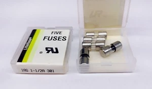 FUSIBLES DE VIDRIO AUTOMOTRIZ LITTELFUSE 30101.5 1-1/2 AMP - 5 piezas - Imagen 1 de 1