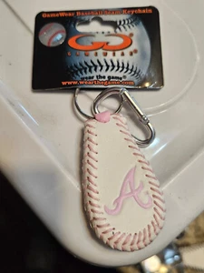 ATLANTA BRAVES PINK BASEBALL KEY CHAIN KEYCHAIN NEW ITH TAG - Picture 1 of 4