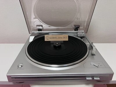 Denon DP-29F Belt-Drive Turntable Analog Record Player Phonoequalizer Silver - Image 1 of 4