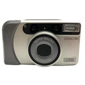 Concord C3000 Rare Y2K 90s Point & Shoot 35mm Film Camera - TESTED - Nice! - Picture 1 of 5