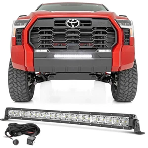 For 2022-2025 Toyota Tundra 20" LED Slim Bumper Single Row Work Light Bar Wiring - Picture 1 of 14