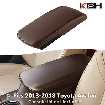 Se adapta a Toyota Avalon 2013-2018 consola central tapa reposabrazos cubierta cuero marrón Foto 1 de 4