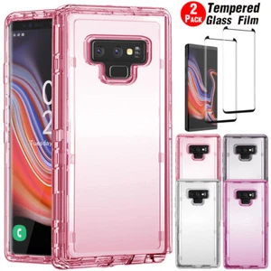 For Samsung Galaxy Note9 Case Clear Crystal Heavy Duty Cover / Screen Protector - Picture 1 of 37