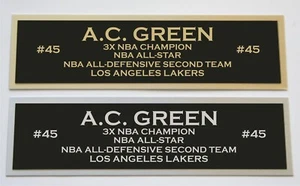 AC Green nameplate for signed autographed basketball photo jersey or case  - Picture 1 of 2