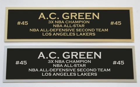 AC Green nameplate for signed autographed basketball photo jersey or case Cover