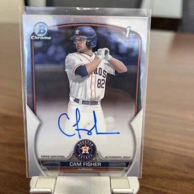 2023 Bowman Draft Cam Fisher 1st Auto #CDA-CFI Houston Astros - Image 1 of 3