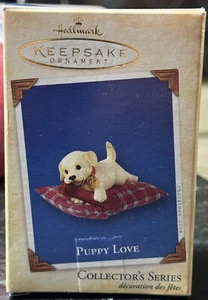 Hallmark 2004 Puppy Love #14 Keepsake Christmas Ornament Yellow Labrador Dog - Picture 1 of 5