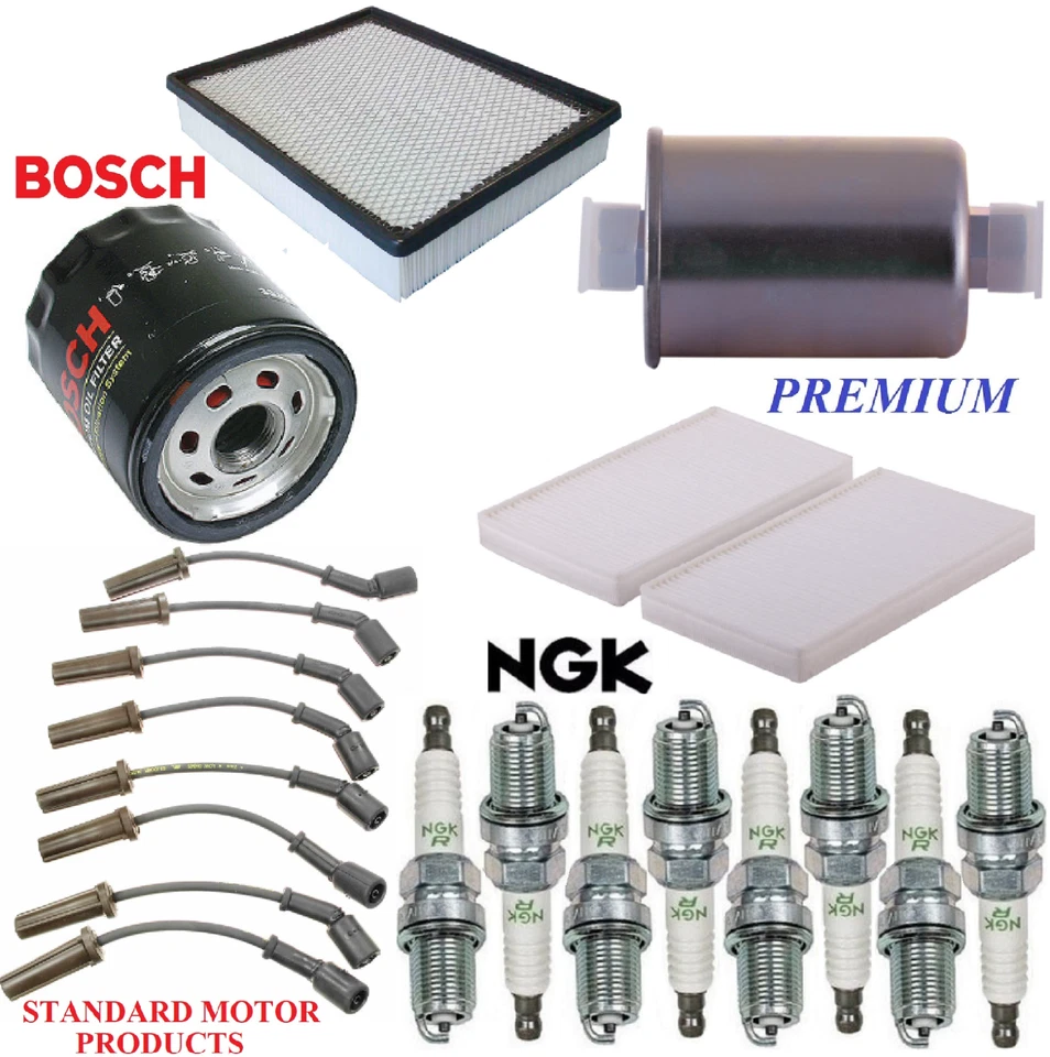 Kit de afinación filtros tapones de cable para GMC YUKON XL 2500 6,0 L, BOBINA REDONDA 2000-2002 Foto 1 de 1