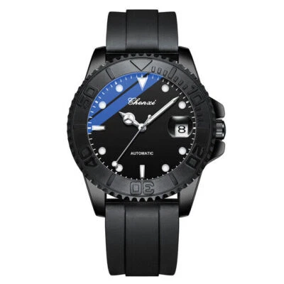 CHENXI Reloj Deportivo Hombre Manecillas Luminosas Mecánico Automático Hombre Reloj Silicona Foto 1 de 4